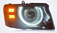 Pièces automobiles FM - Paire de phares avant LED haute performance modifiés pour Patrol 2005-2022 avec installation facile