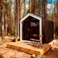 Sauna extérieur de luxe moderne en bois massif électrique 2025 avec toit pointu et design cubique