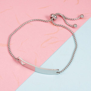 Pulsera y brazalete de moda de acero inoxidable 316L resistente al agua y al deslustre, chapado en oro de 14K y 18K, ajustable, para mujer. - Product Image 2