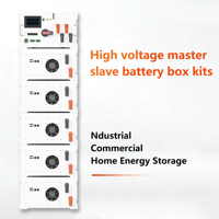 Kit Baterai LiFePO4 JKESS HV Stack Master Slave Active Balance BMS 100A 200A 300A CAN RS485 WIFI LCD IP54 DIY OEM CCS Stack