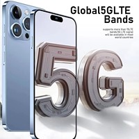 Ponsel Bekas Murah Merek OEM 15Pro Max Smartphone Tidak Terkunci 5G Titanium Alami Versi Cina 8GB RAM Live Streaming A+