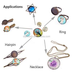 Ritratti Ovali della Vergine <span class=keywords><strong>Maria</strong></span> <span class=keywords><strong>e</strong></span> <span class=keywords><strong>Gesù</strong></span> su Cabochon in Vetro, Componenti per Gioielli in Diverse Dimensioni - Product Image 3