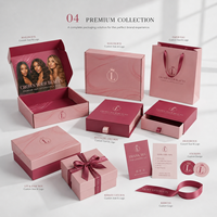 Caja de Envío Corrugada Rosa con Impresión UV Personalizada al por Mayor para Pequeñas Empresas, para Empaque de Extensiones de Cabello y Pelucas
