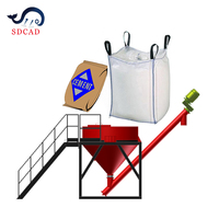 SDCAD kundenspezifischer Zementsacksack 1m3 -3m3 kleiner tragbarer Zement-Silo, Zement-Hopper mit Schraubförderband und Staubfänger
