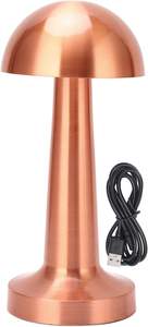 北欧无线餐厅触摸台灯现代豪华USB无绳充电发光二极管酒店卧室台灯 - Product Image 4