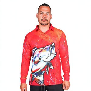 Camiseta Polo con Diseño de Pez Espada para Hombre, Control de Humedad UPF50+, Secado Rápido y Transpirable para Largos Días de Pesca - Product Image 1