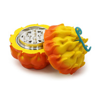 En gros, 3 styles de figurines d'anime Fruit du Diable en alliage de zinc, pour accessoires de moulin à herbes et de briquet