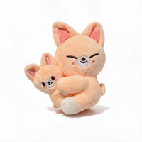 Supplier Pabrik Terverifikasi Boneka Hewan Lucu Super Lembut Bahan Katun Kawaii, Boneka Isi Dakron Serigala Kelinci Rubah, Hadiah Ulang Tahun Natal Anak