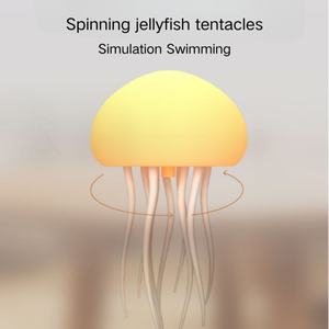 Lampe LED Méduse à Couleurs Changeantes, Rechargeable USB, Veilleuse LED Suspendable RGB, Petite Lampe de Salon Moderne en ABS, Commande Vocale 10000 - Product Image 2