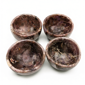 Hermosas tazones redondos de amatista tallados a mano - 3 pulgadas de diámetro y 160 g (0.35 lb) - SOLO UN TAZÓN - Product Image 2