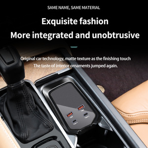 Adecuado para <span class=keywords><strong>Volvo</strong></span> <span class=keywords><strong>XC90</strong></span> 2015-2024 Cargador de coche USB Tipo-C 4 puertos 90W 4 en 1 Cable de carga Carga súper rápida - Product Image 5