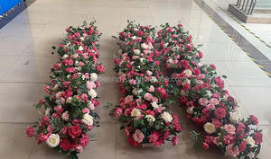 Özelleştirilmiş yapay çiçek düğün dekorasyon merdiven çiçek koşucu çiçek Twig - Product Image 4