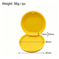 Étui magnétique fin pour aligneurs orthodontiques, boîte de rangement portable pour protège-dents avec logo personnalisé, prix d'usine