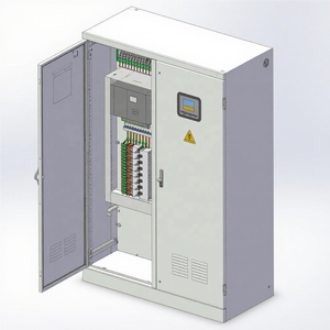 Gabinete de <span class=keywords><strong>Control</strong></span> PLC Bozhi, <span class=keywords><strong>Panel</strong></span> de <span class=keywords><strong>Control</strong></span> VFD de 22kw, Sistema de Distribución de Bomba con Calentador, 220-480V, Uso Industrial - Product Image 4
