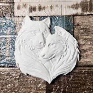 Moules de coulée en résine faits à la main pour bricolage ornements décoratifs Ins Style Silicone outils de bureau loup ornement moule X0081 - Product Image 5