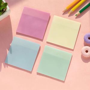 Bloc de Notas Transparente Creativo de PET, Notas Adhesivas que Cambian de Color con la Luz, Material Escolar Personalizado, Papelería Kawaii - Product Image 5