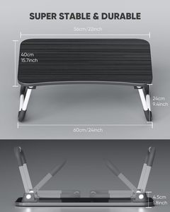 Đơn Giản Xách Tay MDF Đứng Vòng Tròn Nghiên Cứu Máy Tính Bàn Hiện Đại Có Thể Gập Lại Văn Phòng Máy Tính Xách Tay Giường - Product Image 2