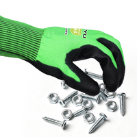 Gants anti-coupure en tricot HPPE XINGYU, niveau 4, gants de travail en PU, durables, résistants aux coupures, gants de sécurité industrielle de haut niveau