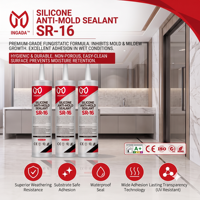 Mastic silicone de qualité hospitalière, Grade 0, anti-moisissure, faible odeur, à durcissement neutre, pour salles blanches, laboratoires, pharmacies, fenêtres et zones humides
