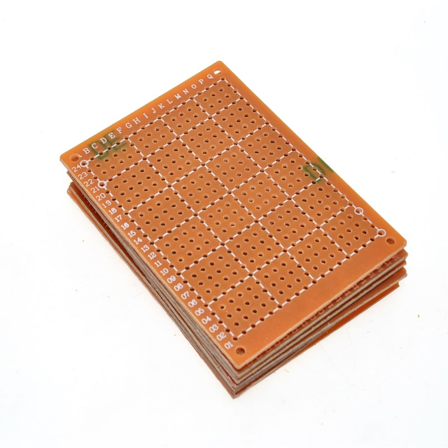 Prototype Paper Pcb Board Universal New 10pcs 5x7cm Single Side Copper Pcb Electronic Components Supplies Af