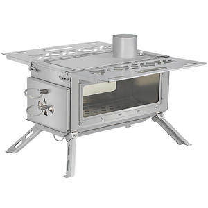 Réchaud à bois pliable portable en acier inoxydable pour camping, pique-nique et barbecue, capacité 4L, marque personnalisée S-909, transfrontalier Shandong - Product Image 1