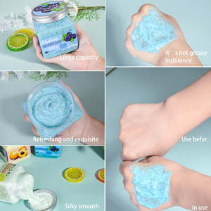 La mejor crema <span class=keywords><strong>exfoliante</strong></span> facial <span class=keywords><strong>y</strong></span> corporal para blanquear la piel, <span class=keywords><strong>exfoliante</strong></span>, manteca de karité, masaje de frutas, <span class=keywords><strong>exfoliante</strong></span> corporal de limpieza profunda suave - Product Image 5