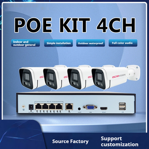 2MP 4CH PoE ngoài trời an ninh IP Camera Kit 4-channel CCTV mạng video giám sát máy ảnh - Product Image 2