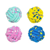 Jouet interactif ETPU Popcorn élastique en forme de boule solide pour chiens et chats, en laine, résistant aux morsures, pour soulager l'ennui