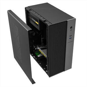 고급 마이크로 ATX 데스크탑 컴퓨터 케이스 0.8mm 스틸 플레이트 (팬 재고 포함) - Product Image 4