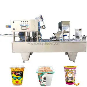 Multifuncional automática Venda Quente Ice Cube Cup /Sauce Cup/Pipoca Cup Máquina De Enchimento