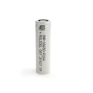 P26A 35A décharge Molicel batterie li-ion faible résistance en gros 18650 2600mah batterie rechargeable 3.6V cellules lithium-ion