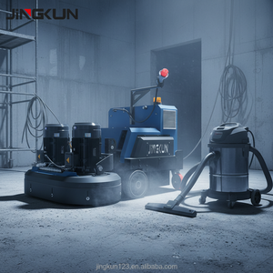 JINGKUN Hochleistungs-Doppelkopf-Bodenpoliermaschine 220V 380V 480V 3-Phasen Ferngesteuert für Epoxid, Beton und Terrazzo - Product Image 3