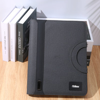 Organisateur de bureau multifonctionnel avec chargeur sans fil, porte-documents A4, support pour tablette, emplacements pour carnet et cartes