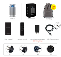 Mini Proyector Portátil Inteligente Android LCD LED con WiFi, Batería Integrada y Altavoces 4K para Cine en Casa, Compatible con P7 Pico