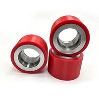 Rouleau à noyau en acier recouvert de polyuréthane, roue motrice en polyuréthane haute résistance pour système de convoyage