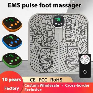 Alas pijat kaki USB portabel, desain lipat dengan teknologi EMS, perangkat sirkulasi kaki - Product Image 2