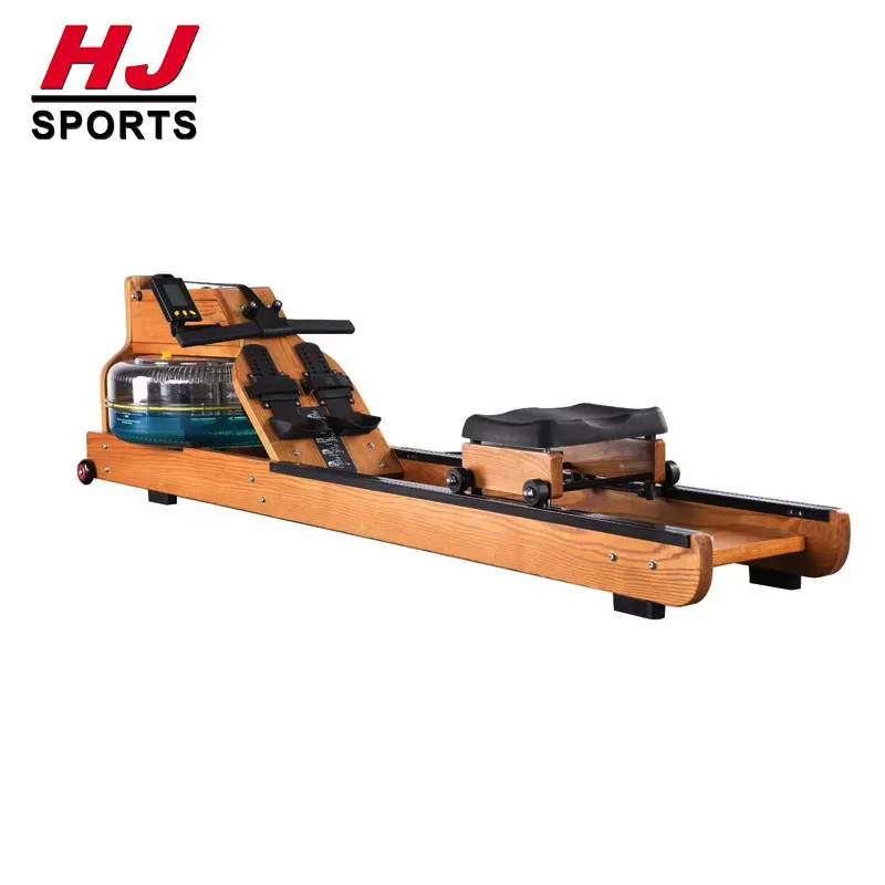 HUIJUN-máquina de remo para gimnasio comercial, equipo de fitness deportivo silencioso, resistente al agua, HJ-B756 de madera