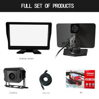 Monitor de 7 Pulgadas con 2 Entradas de Video, Cámara de Visión Trasera para Sistema de Conducción de Vehículos, Cámara de Reversa para Autobús y Camión