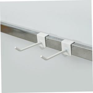 Crochets d'affichage EWANG pour panneaux rainurés, crochets métalliques pour tubes carrés, crochets de suspension pour présentoirs de supermarché - Product Image 5