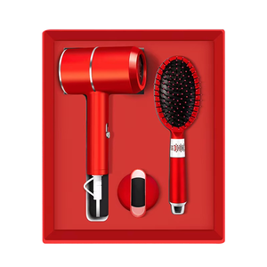 2025 Set <span class=keywords><strong>regalo</strong></span> aziendale <span class=keywords><strong>per</strong></span> le donne nuove idee di prodotto asciugacapelli con cuscino d'aria pettine Logo personalizzato economico - Product Image 1