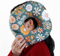 Oreiller personnalisé en forme de donut avec trou pour l'oreille pour dormir, oreiller tricoté pour la tête