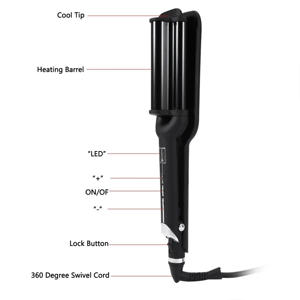 Dispositivo de Peinado EFA C57 de Lujo <span class=keywords><strong>con</strong></span> Pantalla LCD Inteligente, Temperatura Ajustable, Iónico y Cerámico para <span class=keywords><strong>Ondas</strong></span> Profundas, Rizador de Cabello para Belleza - Product Image 5