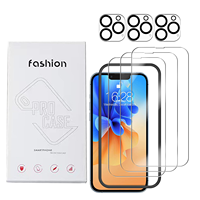 5 en 1 étui de téléphone magnétique pour iPhone 15 Pro max 2 Pack protecteur d'écran en verre trempé objectif de caméra de protection pour iPhone 14