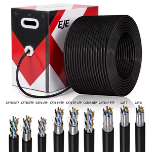 <span class=keywords><strong>Cable</strong></span> Ethernet Personalizado Cat5e Cat7 Cat8 305M 1000ft CAT6 CAT6A 23AWG CCA CCS Conductor de Cobre Puro <span class=keywords><strong>UTP</strong></span> FTP SFTP Cables de Red LAN - Product Image 2