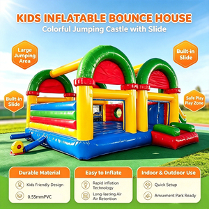 Château gonflable <span class=keywords><strong>pour</strong></span> enfants <span class=keywords><strong>pour</strong></span> fête d'<span class=keywords><strong>anniversaire</strong></span>, jardin, intérieur, extérieur, aire <span class=keywords><strong>de</strong></span> <span class=keywords><strong>jeux</strong></span> - Product Image 1