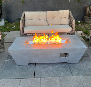 Ensemble de meubles de patio durable et sûr, table basse carrée, foyer - Product Image 4