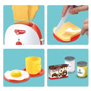 Appareils ménagers ensemble de <span class=keywords><strong>petit</strong></span> déjeuner électronique grille-pain et machine à café enfants Simulation semblant jouer ensemble de jouets pour la maison jeu de rôle - Product Image 3