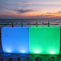Ensemble de barres LED RVB lumineuses, mobilier de fête moderne en plastique pour hôtels, discothèques, cafés, KTV et salons