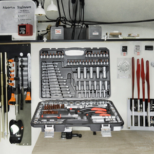 Juego de Llaves de Trinquete de Acero al Cromo Vanadio de Alta Resistencia, 216 Piezas, Kit de Herramientas para Reparación de Automóviles, en Estuche Rígido, EF-1050, YD-1050CRS 216- - Product Image 2