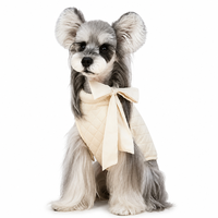 Gilet matelassé léger et lavable pour animaux de compagnie avec nœud pour petits chiens, style princesse, manteau d'hiver pour chien, tailles S, M, L, XL, XXL